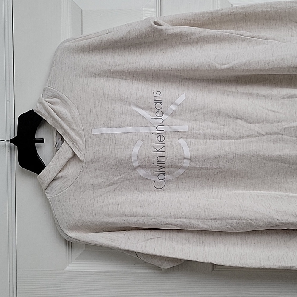 Calvin Klein Jeans Long Sleeve Top With Hood - Picture 3 of 12